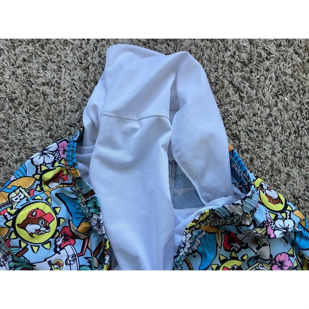 Buc-ee's Swimming Trunks Mens Small Lined Swim Shorts 6.5